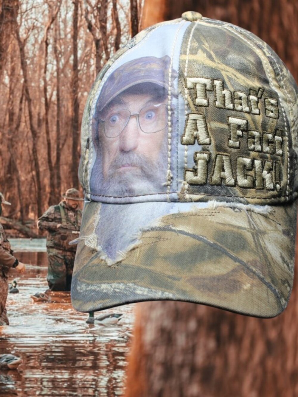 Duck Dynasty Uncle Si That's a Fact Jack Hat Cap duck hunting camo